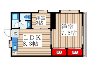 松江ロイヤルハイツの物件間取画像